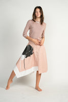 Donna Bella Knit Top Flower Skirt Set
