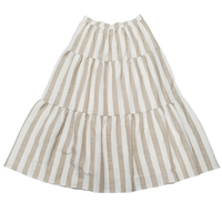 Coco Striped Tiered Skirt