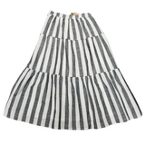 Coco Striped Tiered Skirt