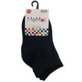 Memoi Mid Cut Socks 3 Pk