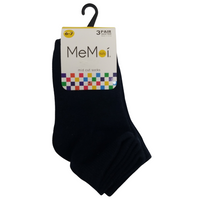 Memoi Mid Cut Socks 3 Pk