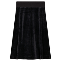 Vivid Velour Midi Aline Skirt