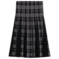 Noni Plaid Knit Skirt