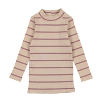 Lil Legs Striped Mock Neck