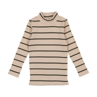 Lil Legs Striped Mock Neck