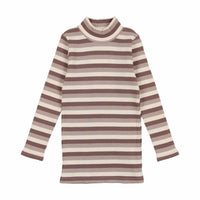 Lil Legs Striped Mock Neck