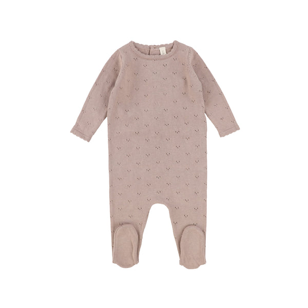 Lilette Pointelle Knit Footie